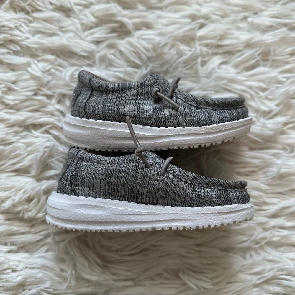 Hey Dude Wally Toddler Gray Slip On Size 5